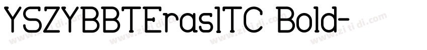YSZYBBTErasITC Bold字体转换